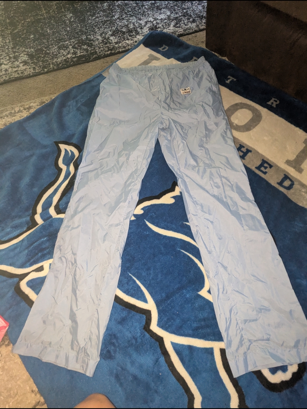 adidas Light Blue Men's Windbreaker Pants